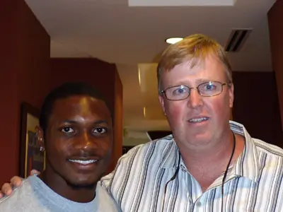 Eddie Royal with Denver Pure Power Mouthguard Dentist, Dr. Kevin Berry