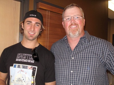Kyle Quincey (Colorado Avalanche 2009-2012) and Dr. Berry